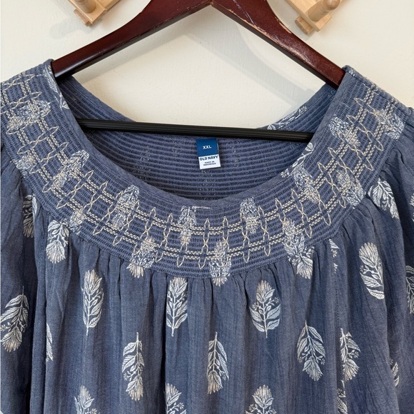 Old Navy Puffed Sleeve Tiered Swing Dress - Picture 6 of 12